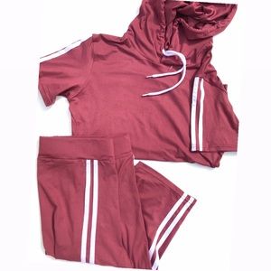 Plum Bermuda Short Set